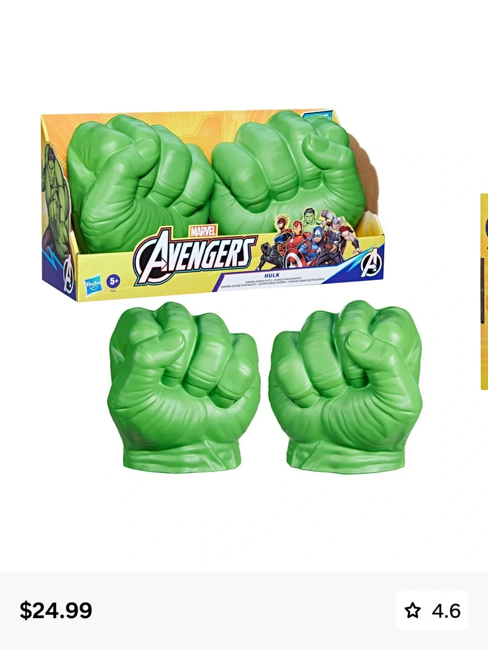 Marvel Hulk Green Smash Fist Gloves - Picture 6 of 6